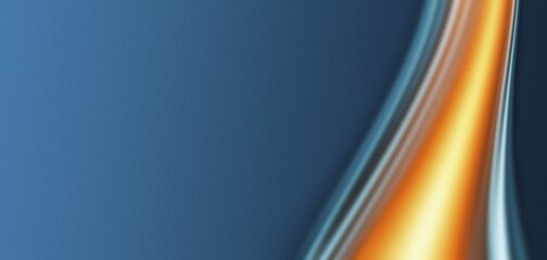 Poster - Blue wallpaper with a blue background and a yellow stripe, grainy gradient, copy space