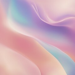 Poster - Smooth gradient abstract image featuring soft pastel shades of pink, purple, and blue, AI generated