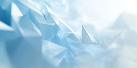 Poster - Abstract blue low poly background.