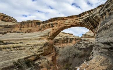 Wall Mural - Sipapu Bridge, natural arch, Natural Bridges National Monument, Utah, United States, North America