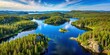 © Praphunsak - Panoramic aerial view of Pukaskwa National Park's vast wilderness area with towering trees and sparkling lakes , park