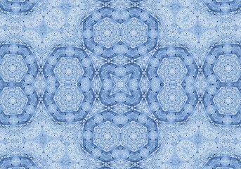 Poster - Blue background with abstract grunge pattern