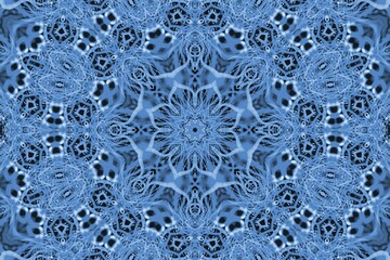 Poster - Background with abstract blue pattern