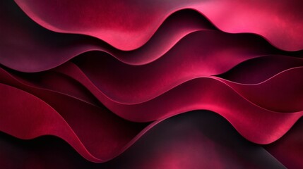 Poster - Rich burgundy slate gray abstract background with a flowing wave texture and grainy noise perfect for a stylish and modern header or wallpaper design