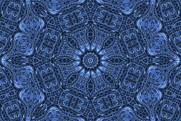 Poster - Background with abstract blue pattern