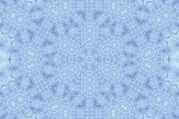 Poster - Abstract blue pattern from foam on the glass