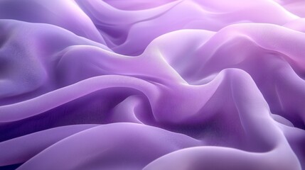 Poster - A delicate light lavender gradient envelops the soft, flowing fabric, inviting tranquility. The subtle ripples evoke a sense of peace and relaxation in this serene composition