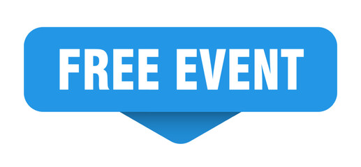 Wall Mural - free event sticker. free event sign on transparent background