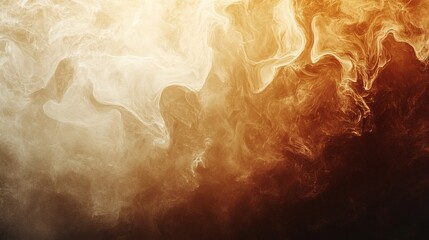 Poster - warm beige dark brown abstract background with a flowing grainy texture and noise effect ideal for a