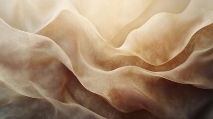 Poster - Warm beige dark brown abstract background with a flowing grainy texture and noise effect ideal for a cozy and textured wallpaper or header design