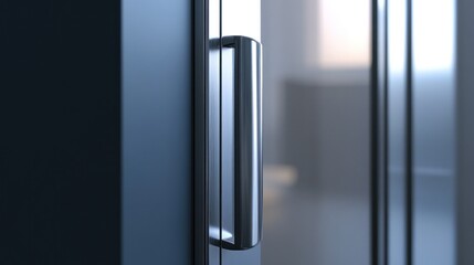 Wall Mural - Close-up of a Modern Door Handle