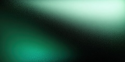 Poster - abstract gradient background in shades of black, dark blue, emerald green, petrol, and teal with sof