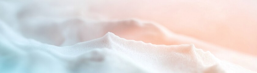 Poster - Delicate frosted glass texture showcases a smooth gradient transitioning from soft white to muted beige. The subtle glow of the edges creates a calming effect perfect for text overlays