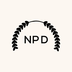 NPD logo design vector