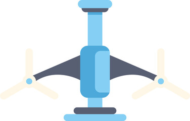 Poster - Modern delivery drone transporting parcels through the air using innovative technology