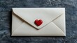 © Graphic Genius - Love letter delivery home cozy top-down view romance concept