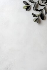 Poster - black border outlines a clean white background, creating a sophisticated canvas that features organi