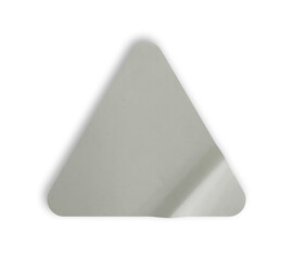 Poster - triangle glued sticker mockup isolated