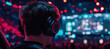 © spyrakot - Intense Esports Arena Action: Gamer Communicates During High-Stakes Competition