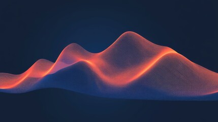Poster - Abstract graph showing fluctuating interest rates in financial markets.
