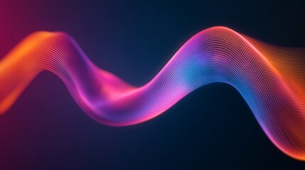 Poster - A colorful heartbeat graph flowing smoothly across a digital display, representing the life force and energy of a beating heart in a captivating design