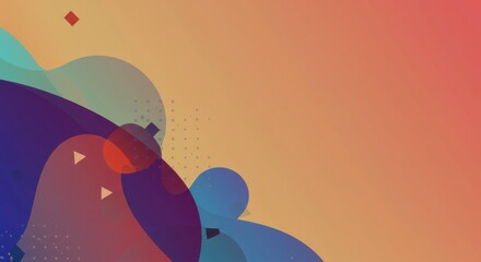 Poster - abstract gradient background: a vibrant and dynamic abstract background featuring a blend of warm or