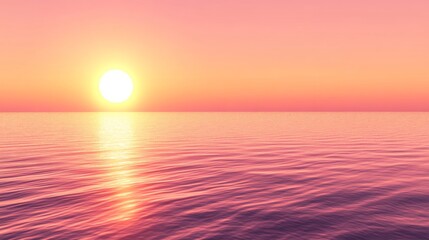 Poster - A gradient background with smooth transitions from warm orange to deep pink, creating a soft, sunset-like atmosphere with rich colors