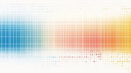 Leinwandbilder - A heatmap graph with gradient color blocks transitioning from cool blues to warm reds, displayed on a white grid for a professional analysis look