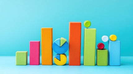 Poster - A neatly arranged business strategy board with sticky notes and markers.