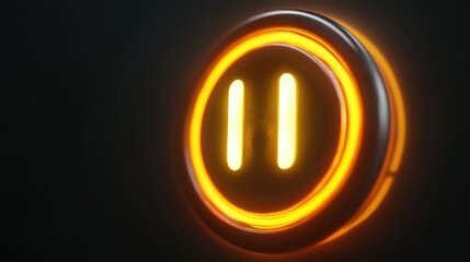 Poster - A stylized digital power button glowing with an electric aura.