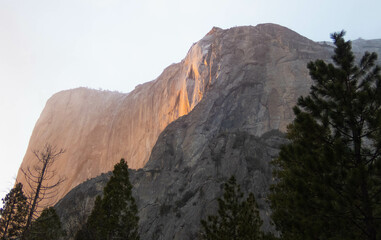 Wall Mural - Horsetail Falls in Yosemite