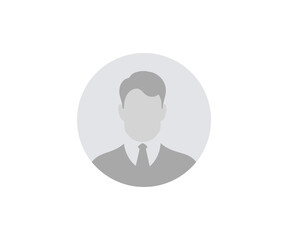 Poster - Business Man Icon. Professional business man or company employee worker. Corporate member profile avatar of male person illustration on transparent background PNG. 