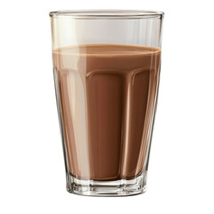 Poster - An illustration shows a glass of rich brown chocolate milk ready to be enjoyed as a refreshing drink.