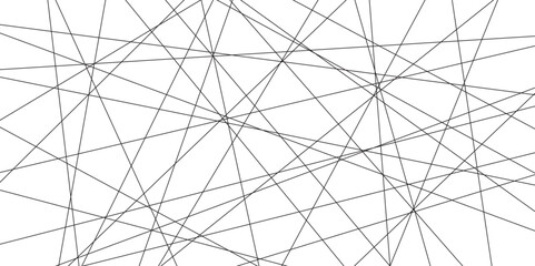 Fototapete - abstract black lines with white background. creative and geometric shape with luxury pattern and pap