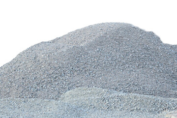 Aufkleber - A pile of gravel sits atop a hill, possibly used for drainage or erosion control.