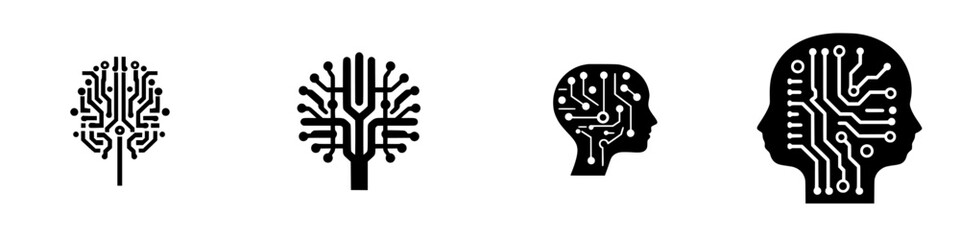 Poster - representations of connectivity in digital forms showcasing futuristic growth and thought processes