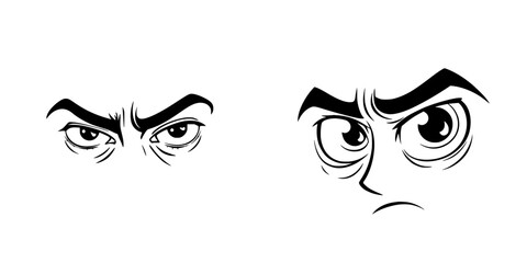 Poster - Expressive character design showcasing intense emotion with bold lines and distinct facial features
