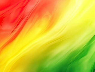 Poster - A vibrant background with gradients of red, yellow and green, creating an abstract design that resembles the colors of jamaican flag.