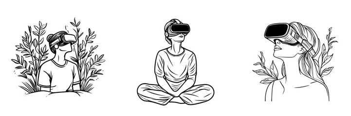 Poster - Exploring virtual reality in a tranquil environment with a focus on technology and nature