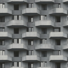 Wall Mural - Modern Hexagonal Apartment Building