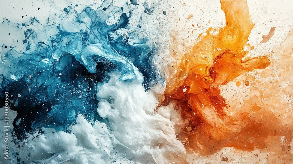 Waste to Energy Revolution, vibrant abstract representation of waste ...