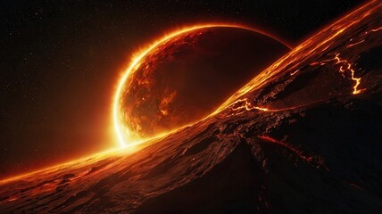 sun, planet, space, solar, star, light, earth, abstract, astronomy, fire, globe, eclipse, universe, 