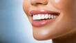 © Siti - Close-up of a woman's mouth with perfectly aligned white teeth