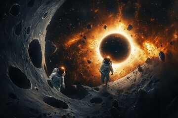 Wall Mural - The Impact of Black Holes on Space Exploration by Astronauts