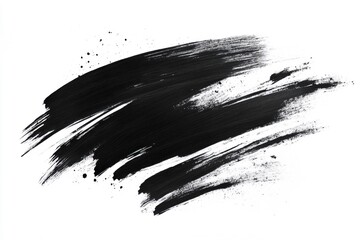 Poster - Elegant black brush strokes for artistic designs and creative projects