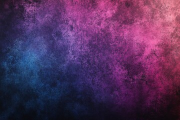 Poster - Elegant grainy backdrop in deep purple, blue, and black, showcasing a radiant glowing gradient shape, perfect for stylish poster titles or captivating cover designs