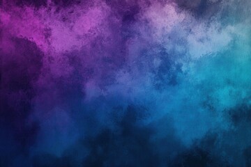 Poster - Elegant gradient background in blue, purple, and black for modern website headers showcasing an eye-catching abstract design with unique textured noise effects