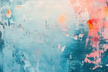 Poster - Vintage light blue grunge background for retro design projects and artistic expressions