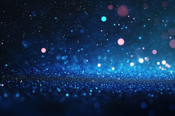 Poster - Blue gradient backdrop with textured glow perfect for noise design banners or headers appealing to creative professionals and digital designers