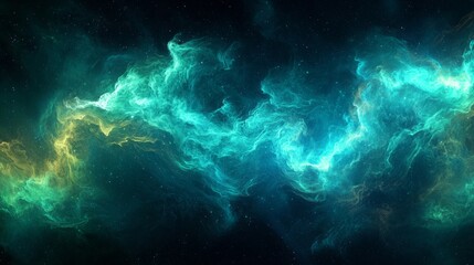 Poster - Vivid colors blend seamlessly in an ethereal display, accentuating swirling patterns that evoke a sense of cosmic wonder and dynamic energy, inviting viewers into the unknown